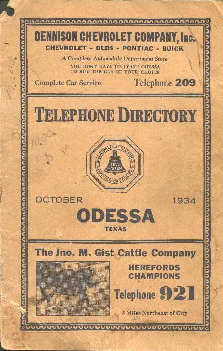 1934 Phonebook