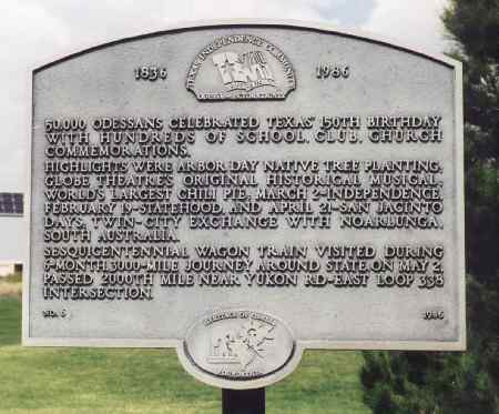 Texas 150 birthday Marker