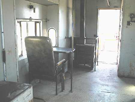 Caboose interior view