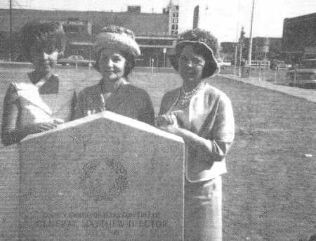 At Matthew Ector's Historical Marker unveiling on Ector County Court house lawn