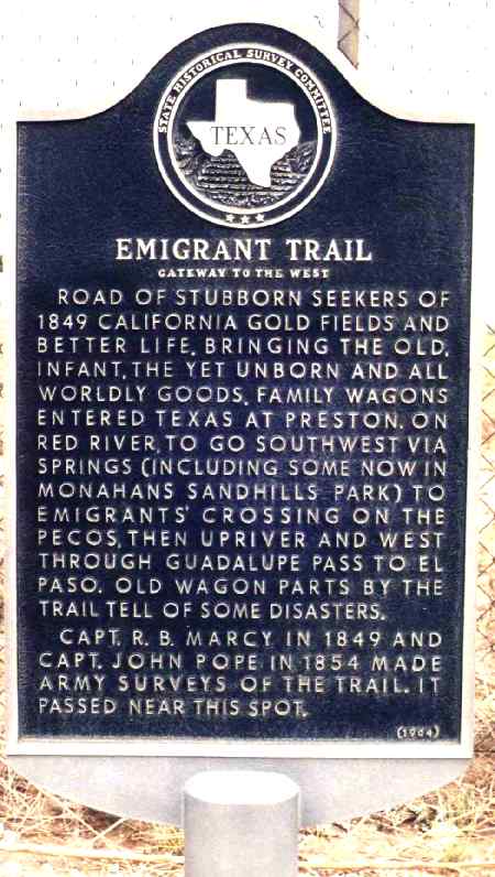 Emigrant Marker