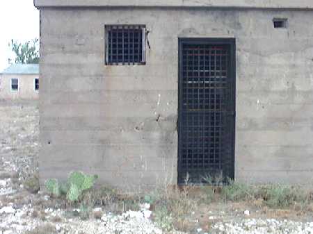 One side of the jail