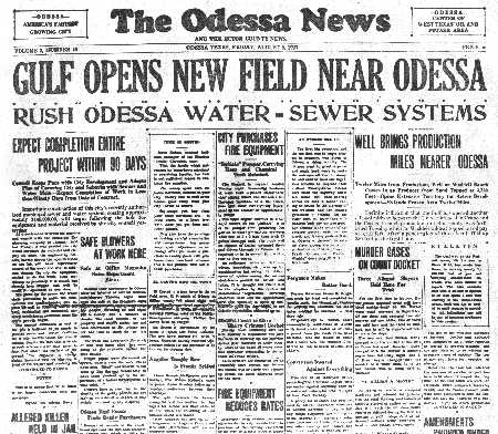 issue of Odessa News of 1927