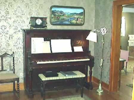 the organ in the living room