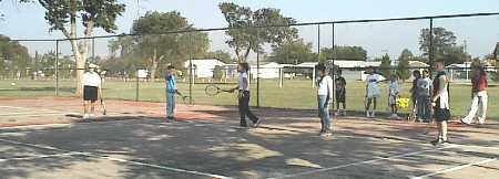 PAL program 1999 first tennis drill