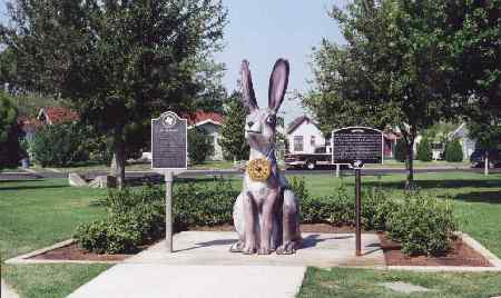 Odessa's world largest 
Jackrabbit