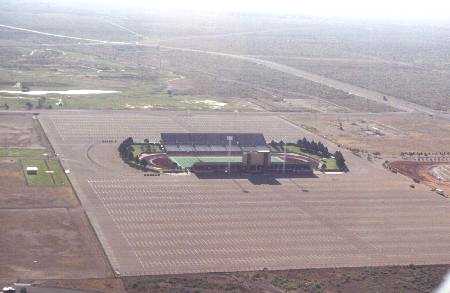 bird's eye view of the stadium