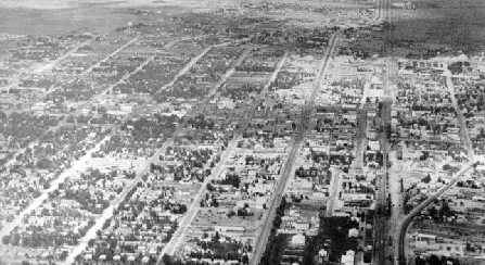 Aerial view in 1950